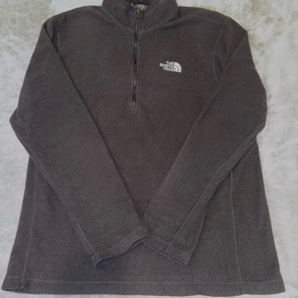 NW The North Face Grey Quarter Zip Sweater